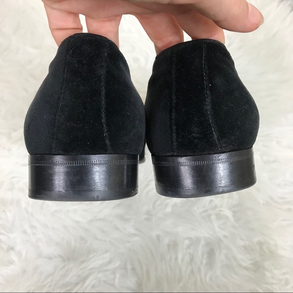 Dolce & Gabbana Men's Embroidered Velvet Slippers - Picture 6 of 8